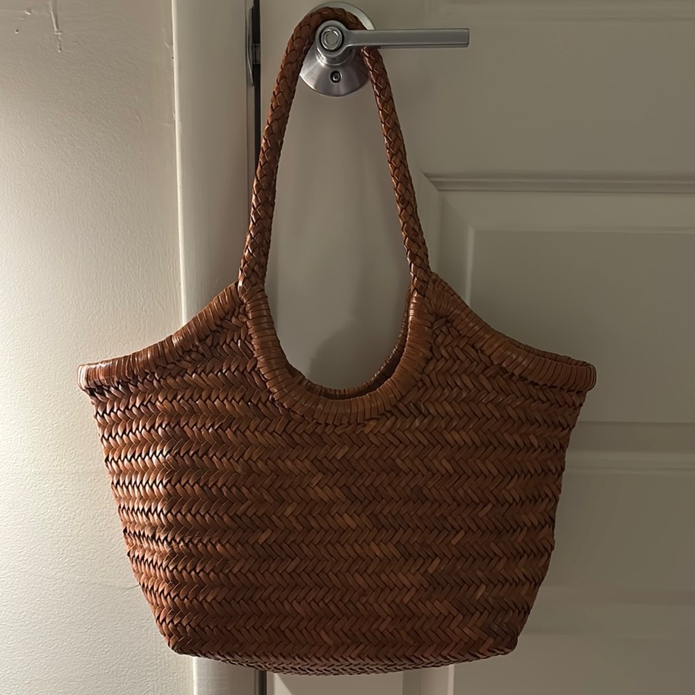 Altica Woven Leather Tote Bag